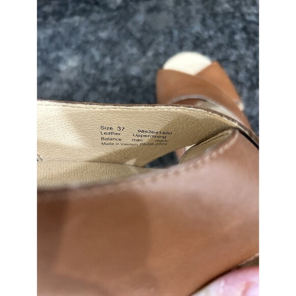 Women’s Dansko Sloane Brown Sandals Size EU 37 Leather Platform Strappy  US 6.5 - Picture 5 of 6